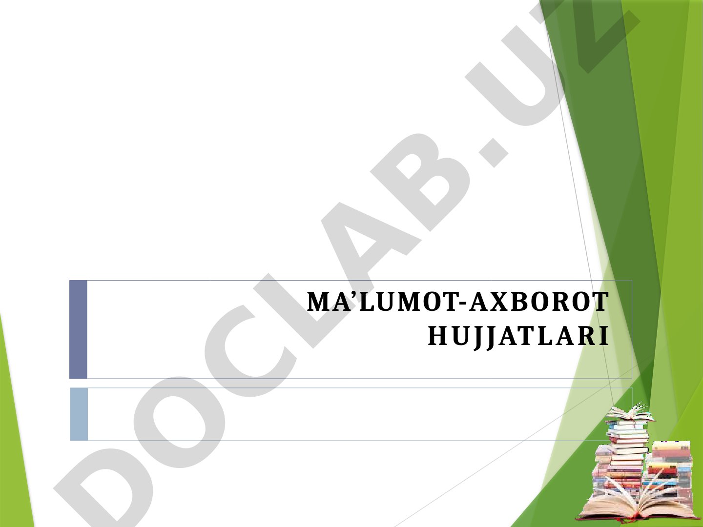 Ma'lumot-axborot hujjatlari