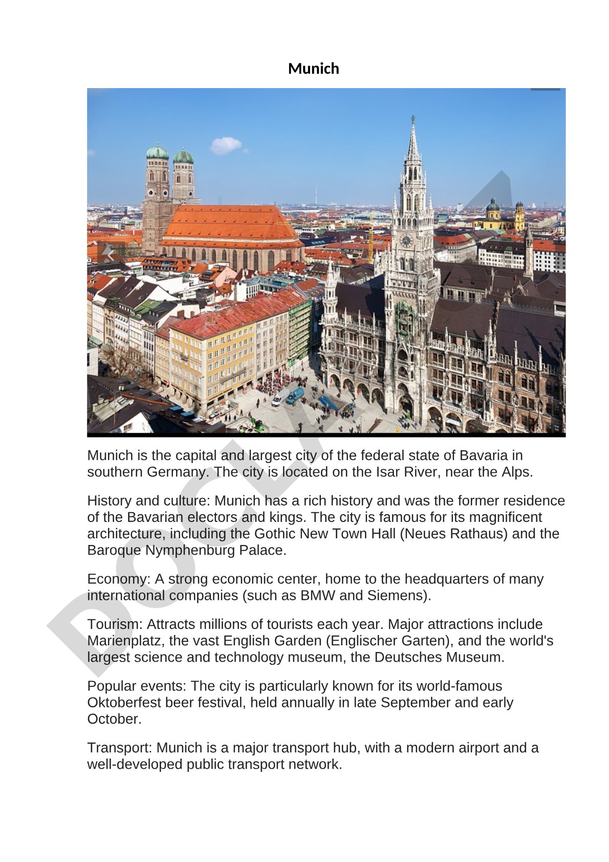 Munich City Guide