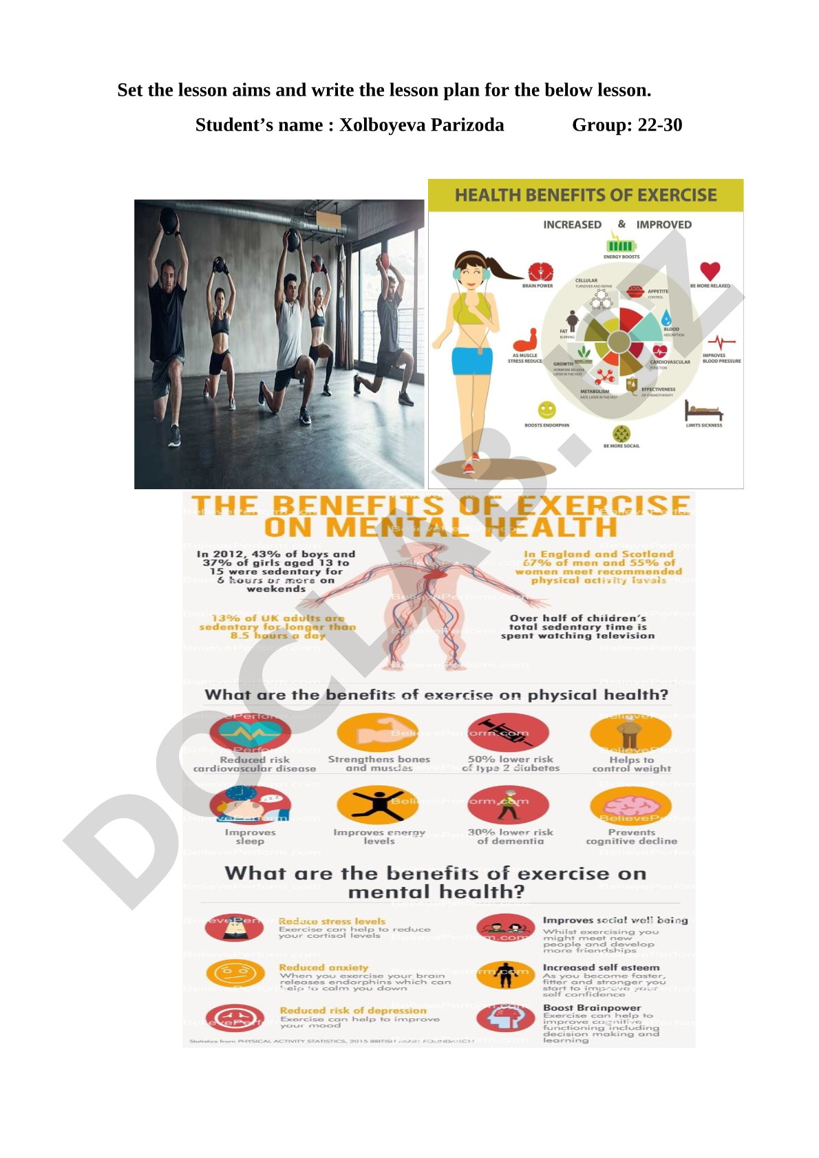 Explaining exercise benefits