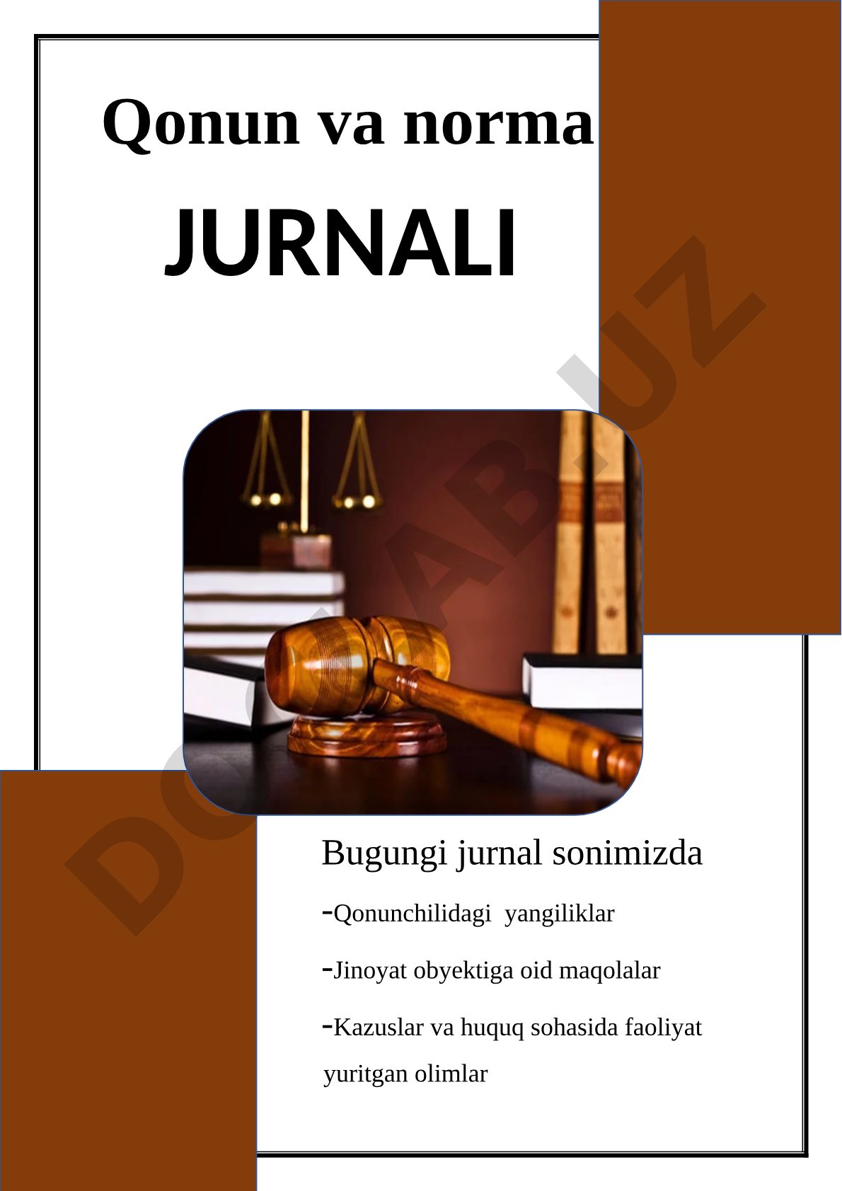 Qonunchilikdagi yangiliklar va jinoyat obyektiga oid maqolalar