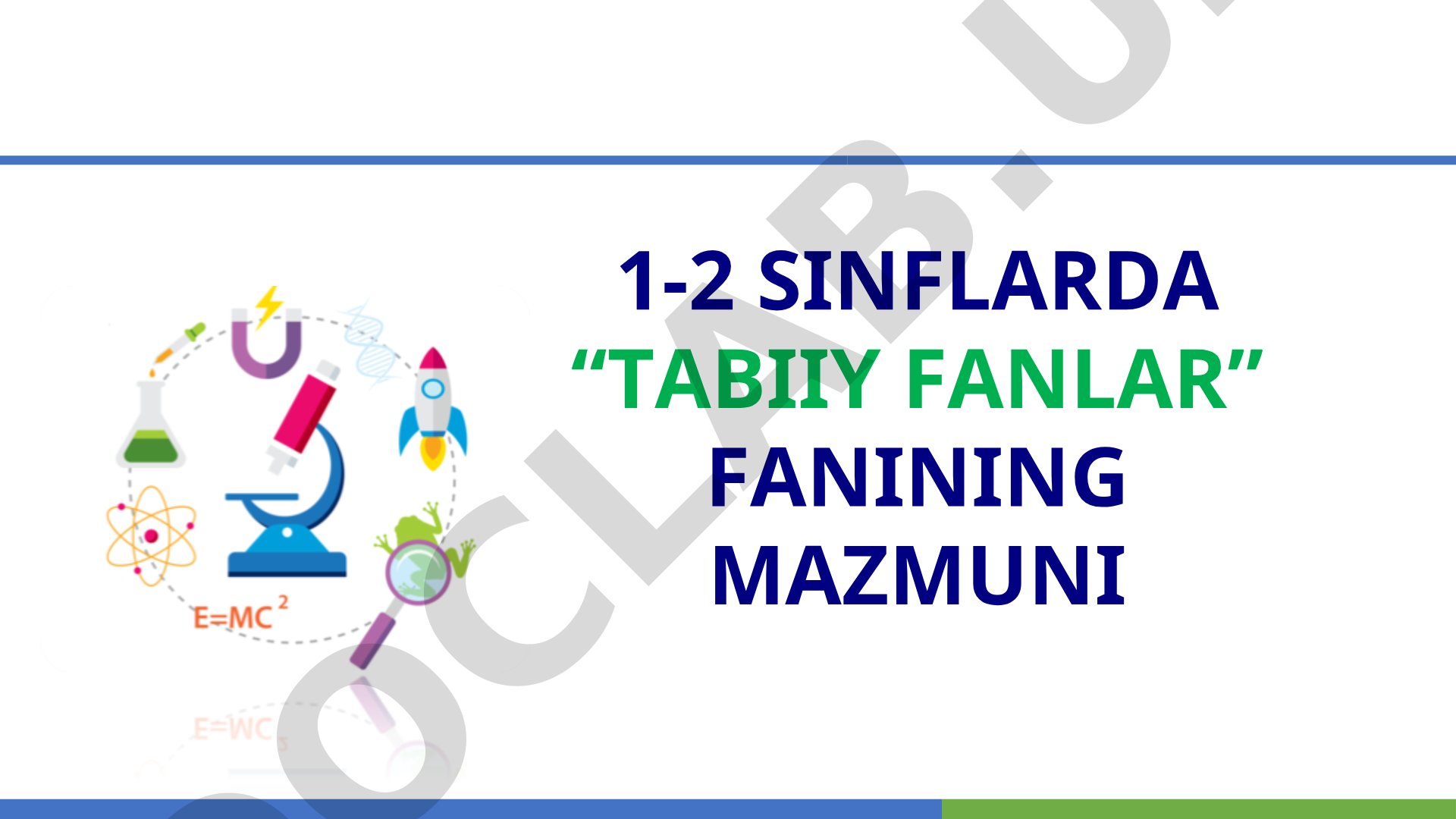 1-2 sinflarda tabiiy fanlar fanining mazmuni