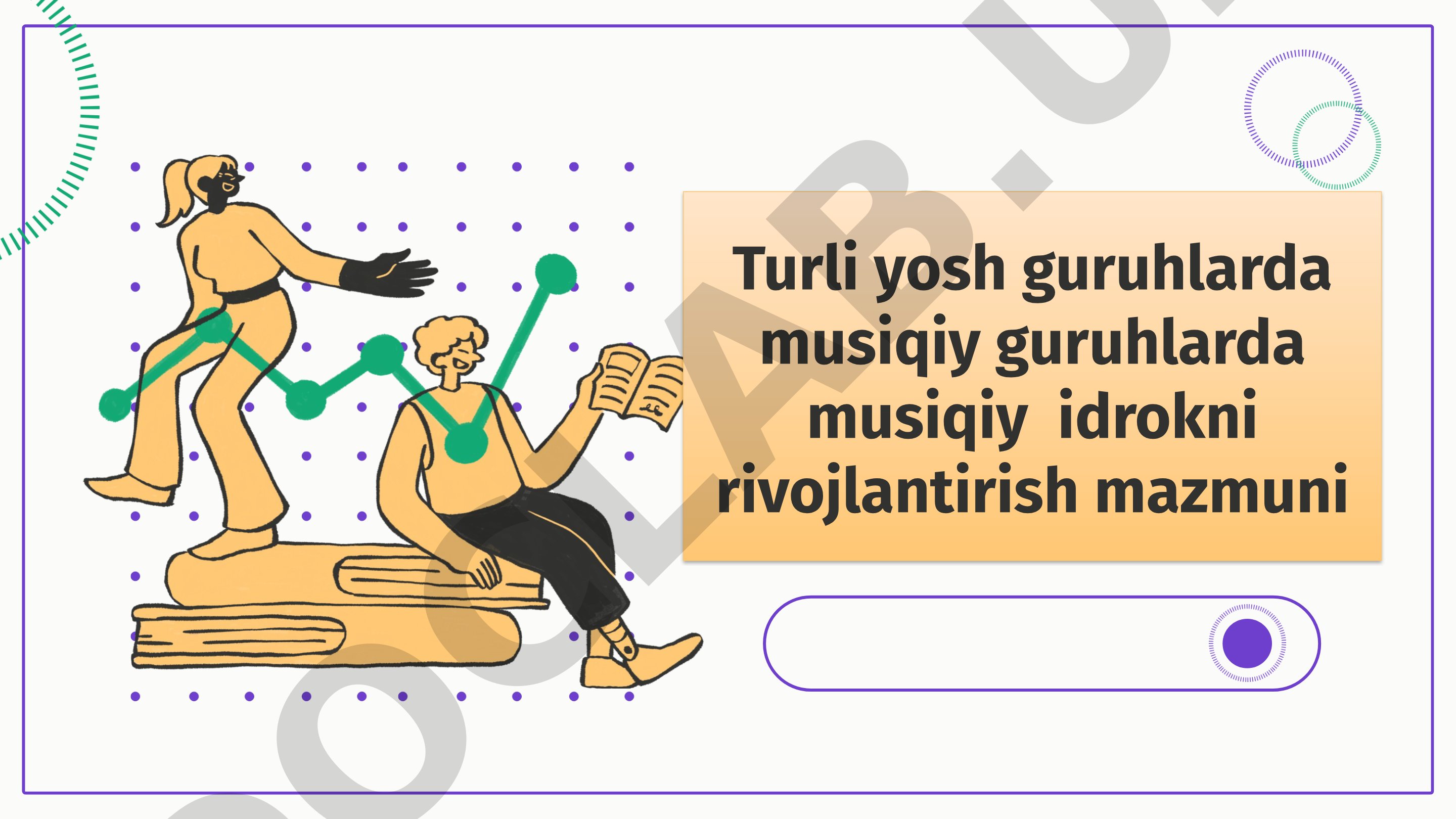 Turli yosh guruhlarda musiqiy guruhlarda musiqiy idrokni rivojlantirish mazmuni