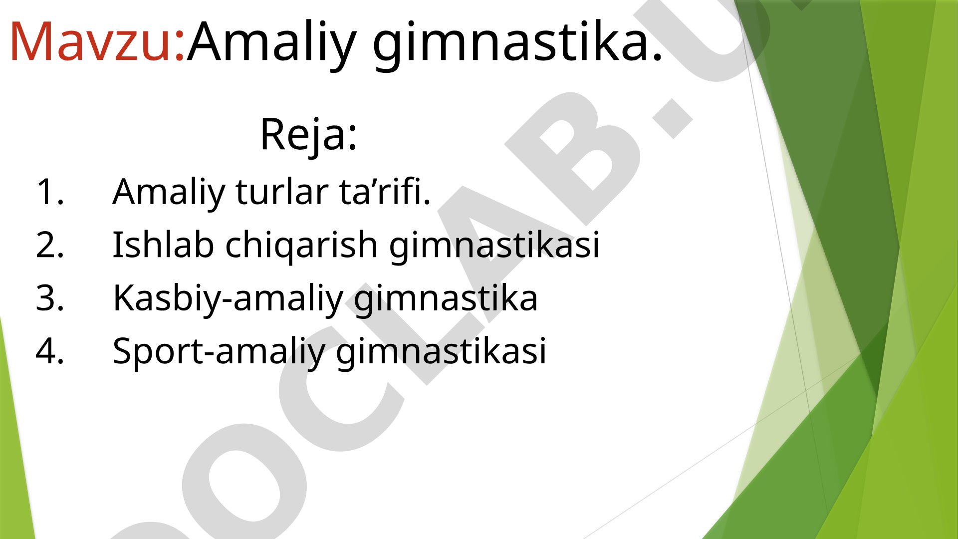 Amaliy gimnastika
