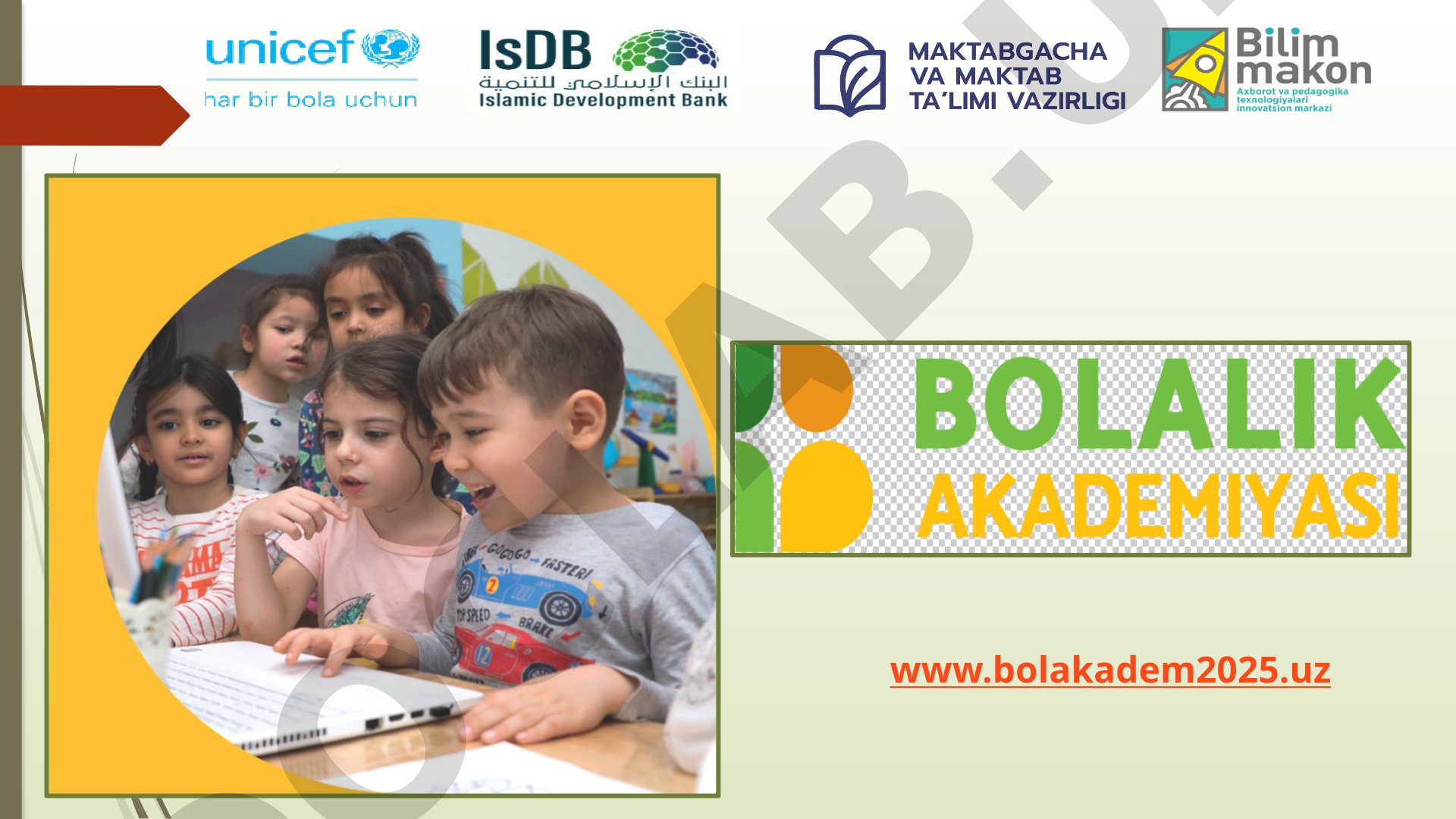 Bolalik akademiyasi raqamli platformasi