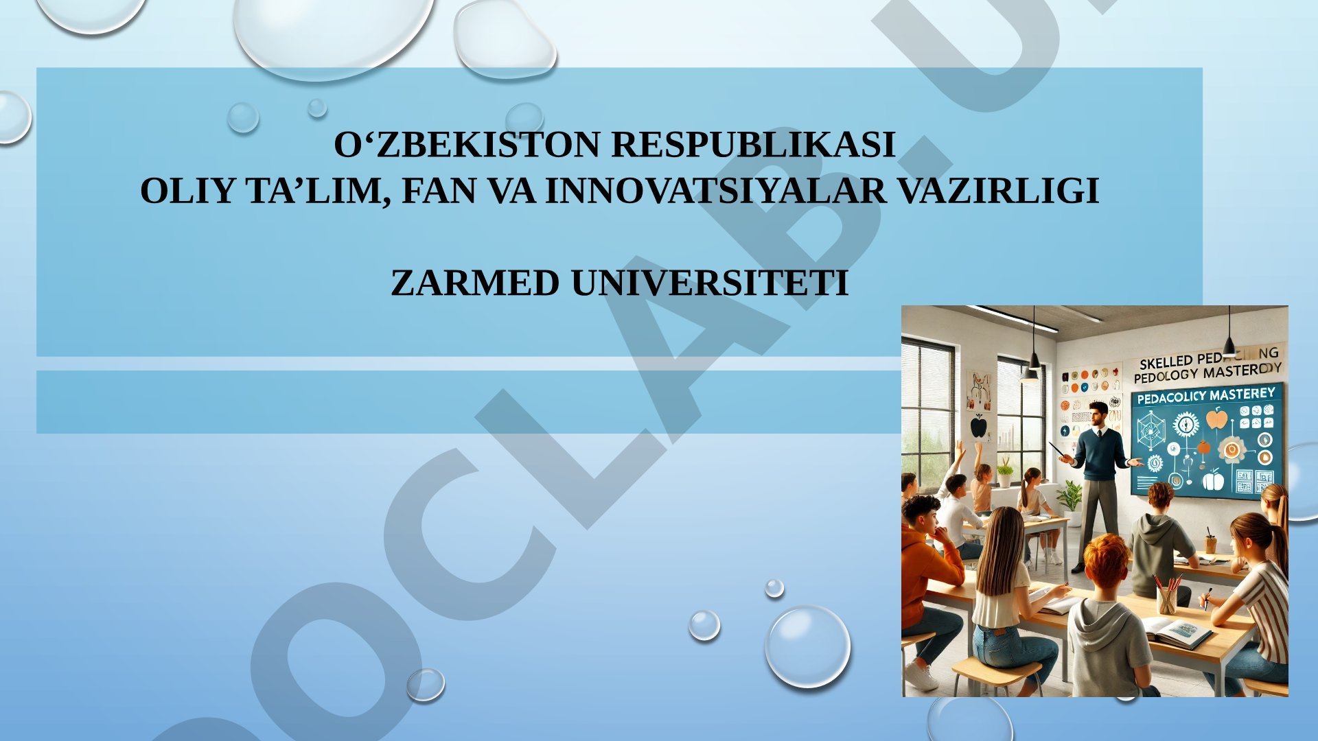 Pedagogik texnika va pedagogik mahorat