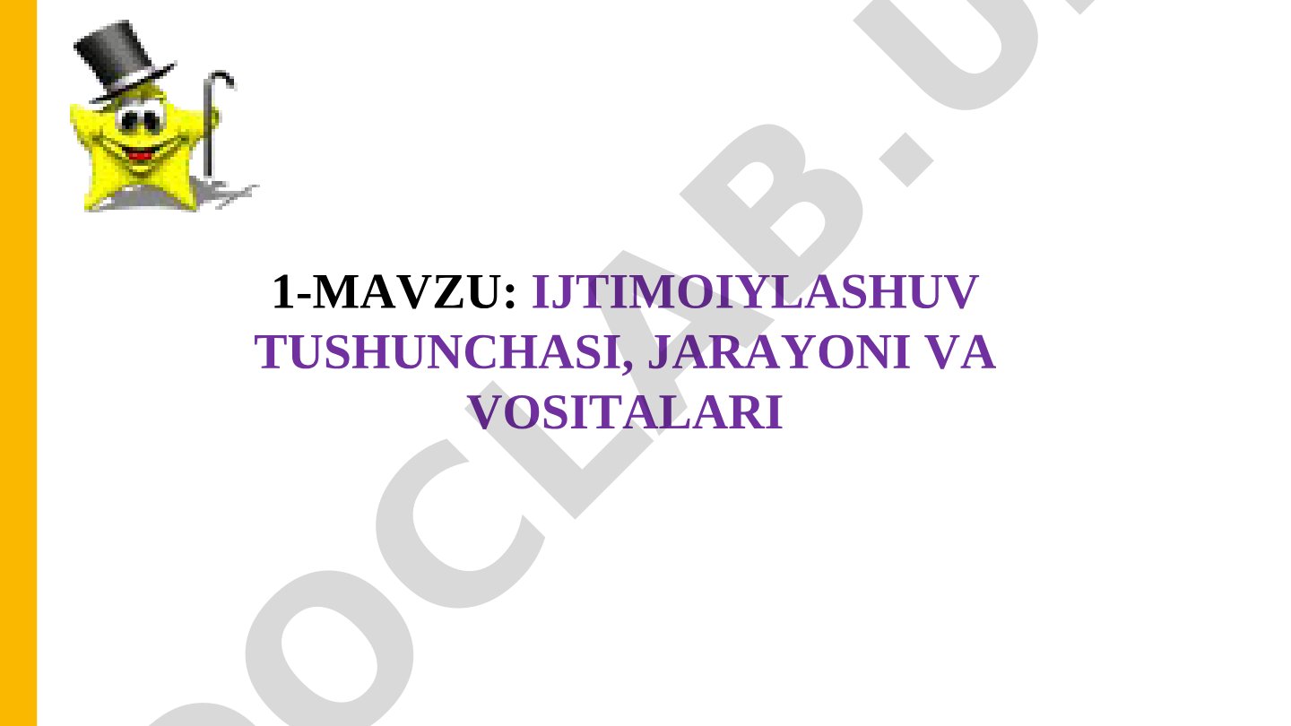 Ijtimoiylashuv tushunchasi, jarayoni va vositalari