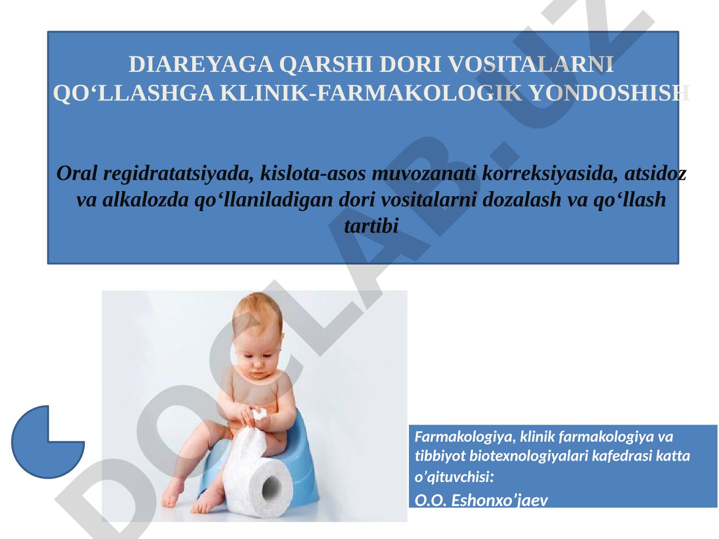 Diareyaga qarshi dori vositalarni qo‘llashga klinik-farmakologik yondoshish