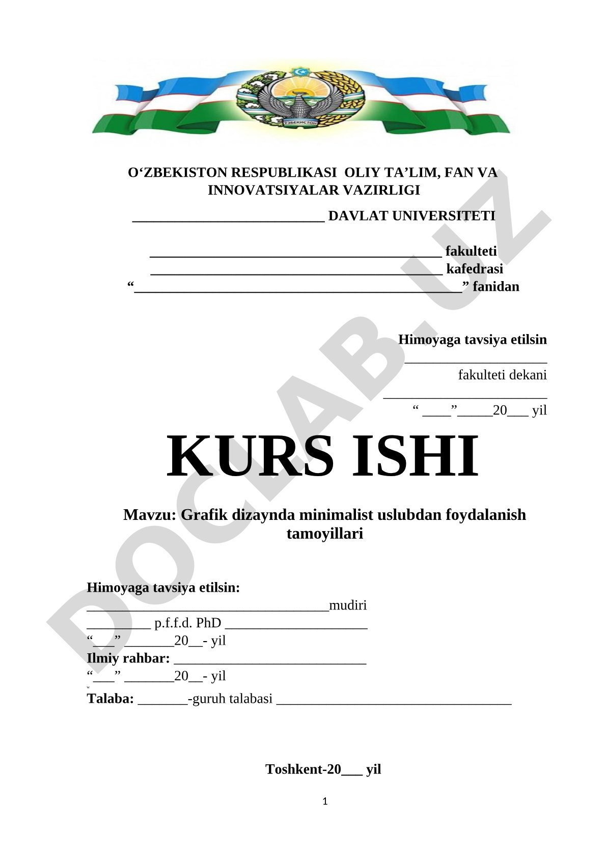 Grafik dizaynda minimalist uslubdan foydalanish tamoyillari