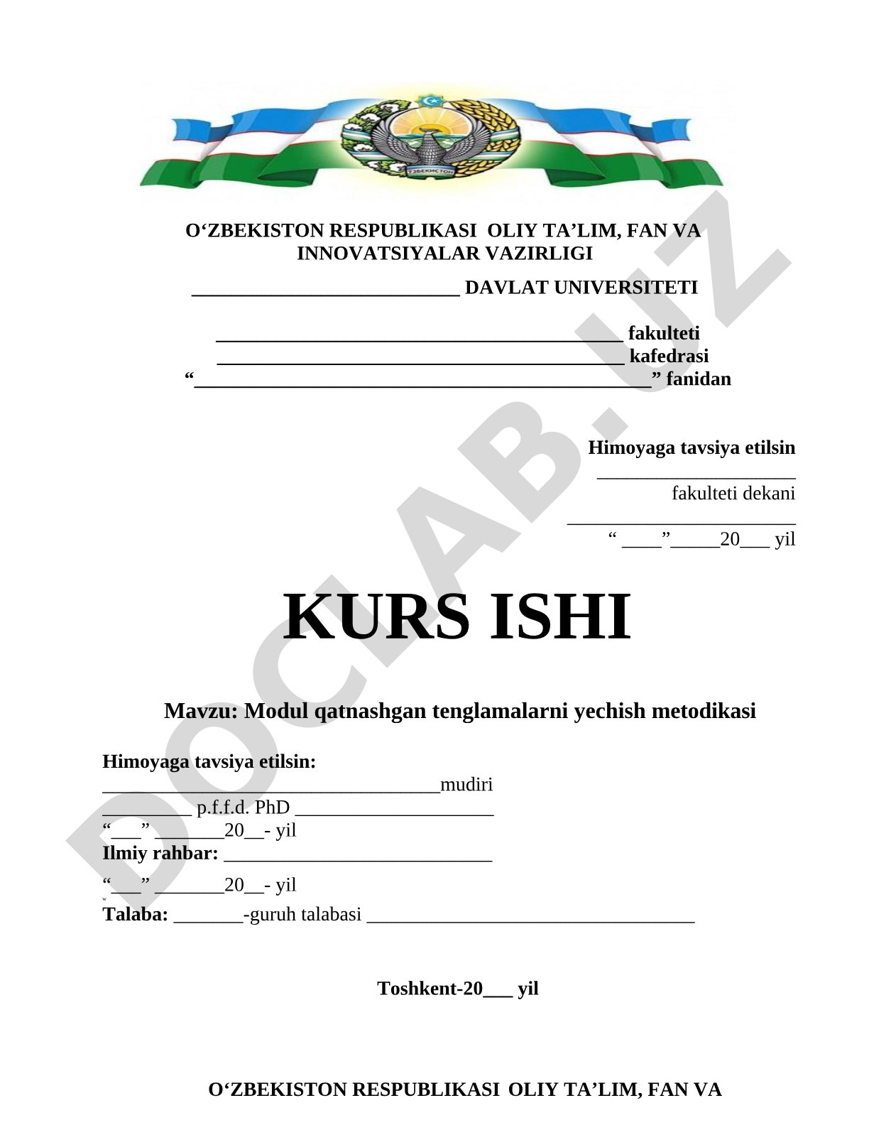Modul qatnashgan tenglamalarni yechish metodikasi