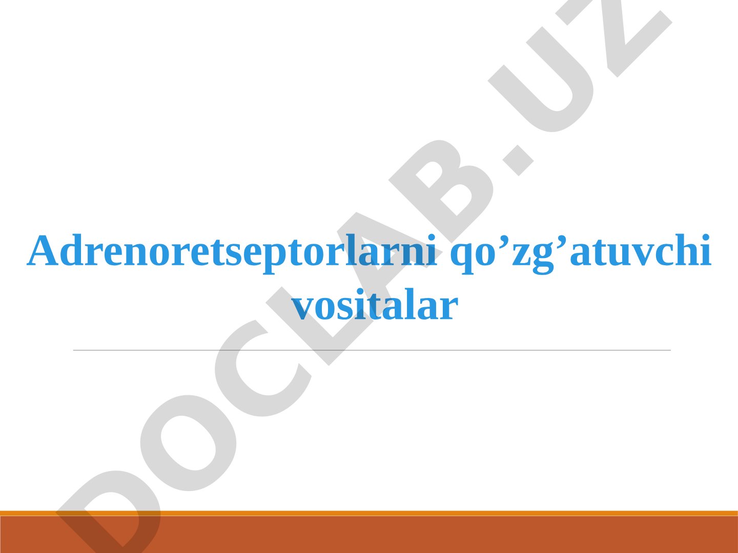 Adrenoretseptorlarni qo'zg'atuvchi vositalar