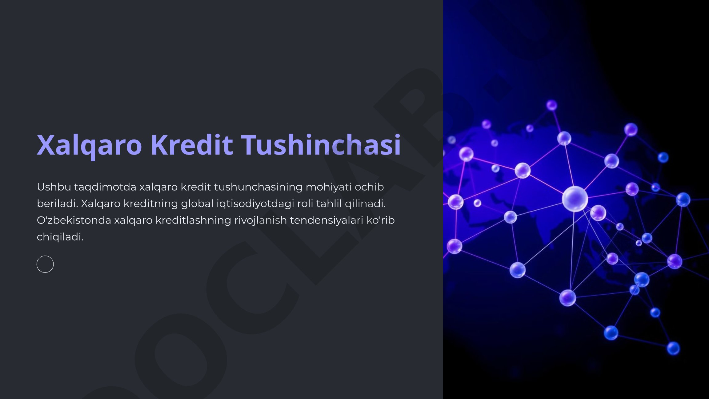 Xalqaro kredit tushunchasi va uning turlari