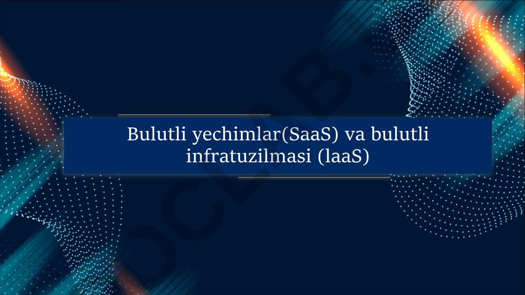 Bulutli yechimlar va bulutli infratuzilmasi