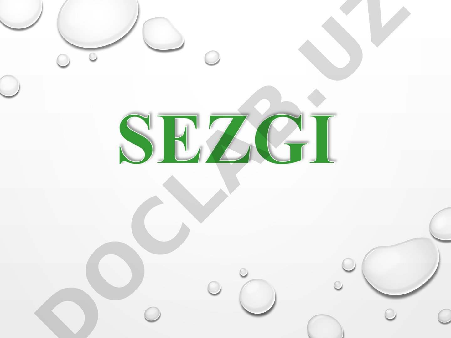 Sezgi haqida tushuncha, nerv-fiziologik asoslari, tasnifi va turlari