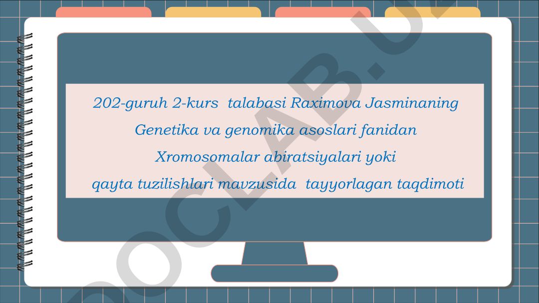 Xromosomalar abiratsiyalari yoki qayta tuzilishlari