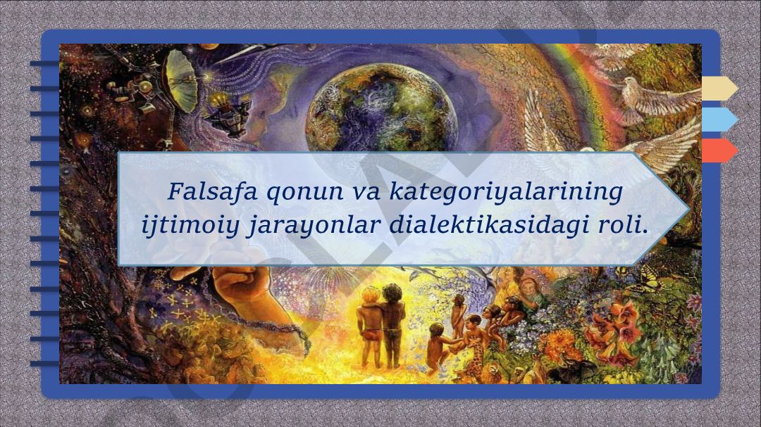 Falsafa qonun va kategoriyalarining ijtimoiy jarayonlar dialektikasidagi roli