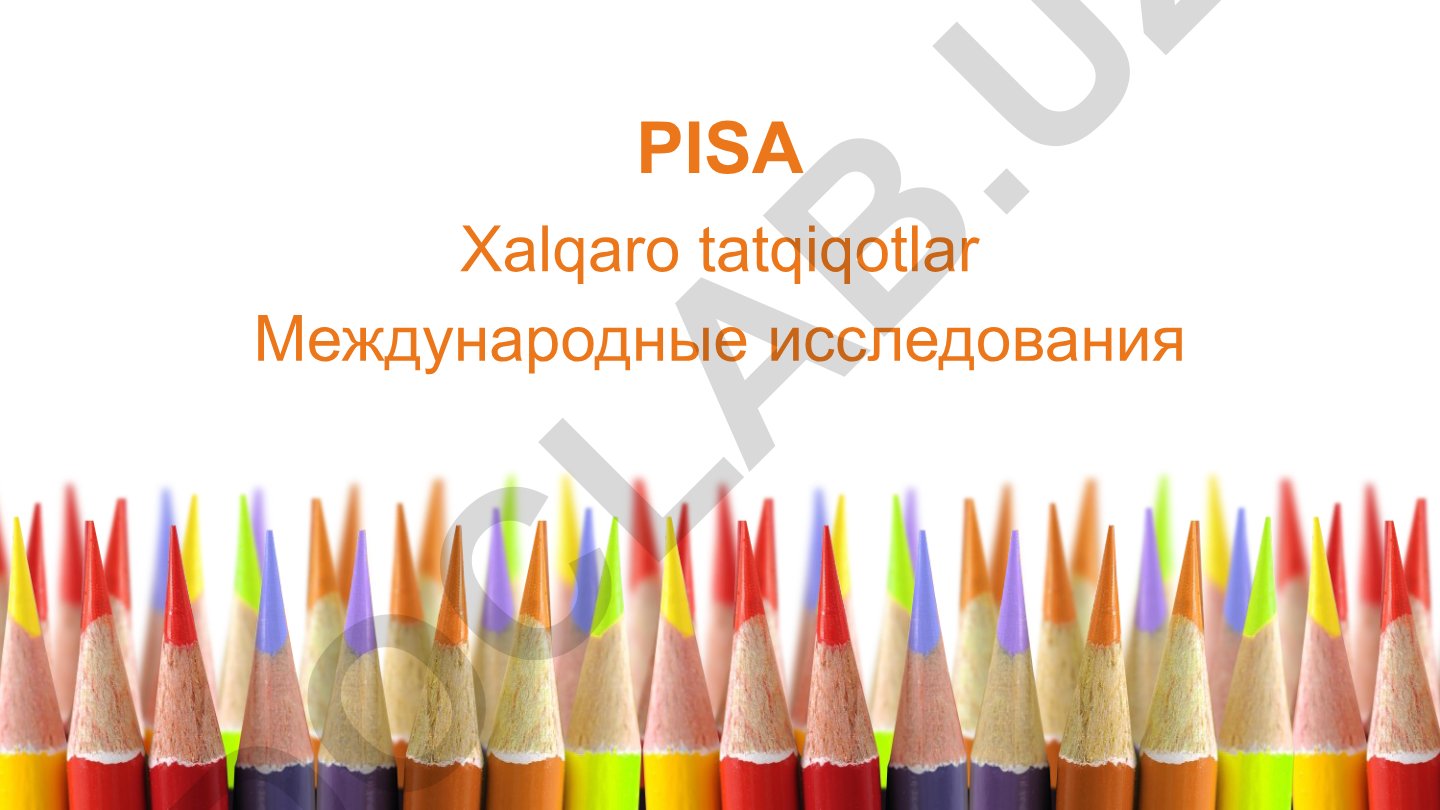 PISA Xalqaro baholash dasturi yo'nalishlari va test tushunchasi
