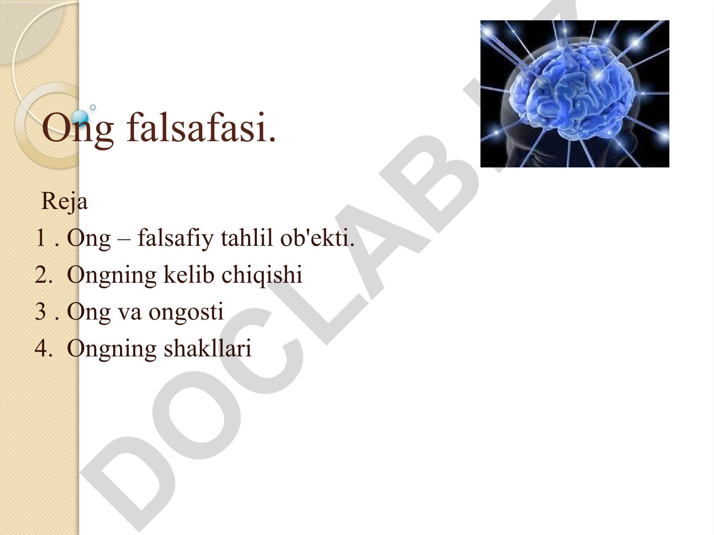Ong falsafasi: tushunchasi, kelib chiqishi va shakllari