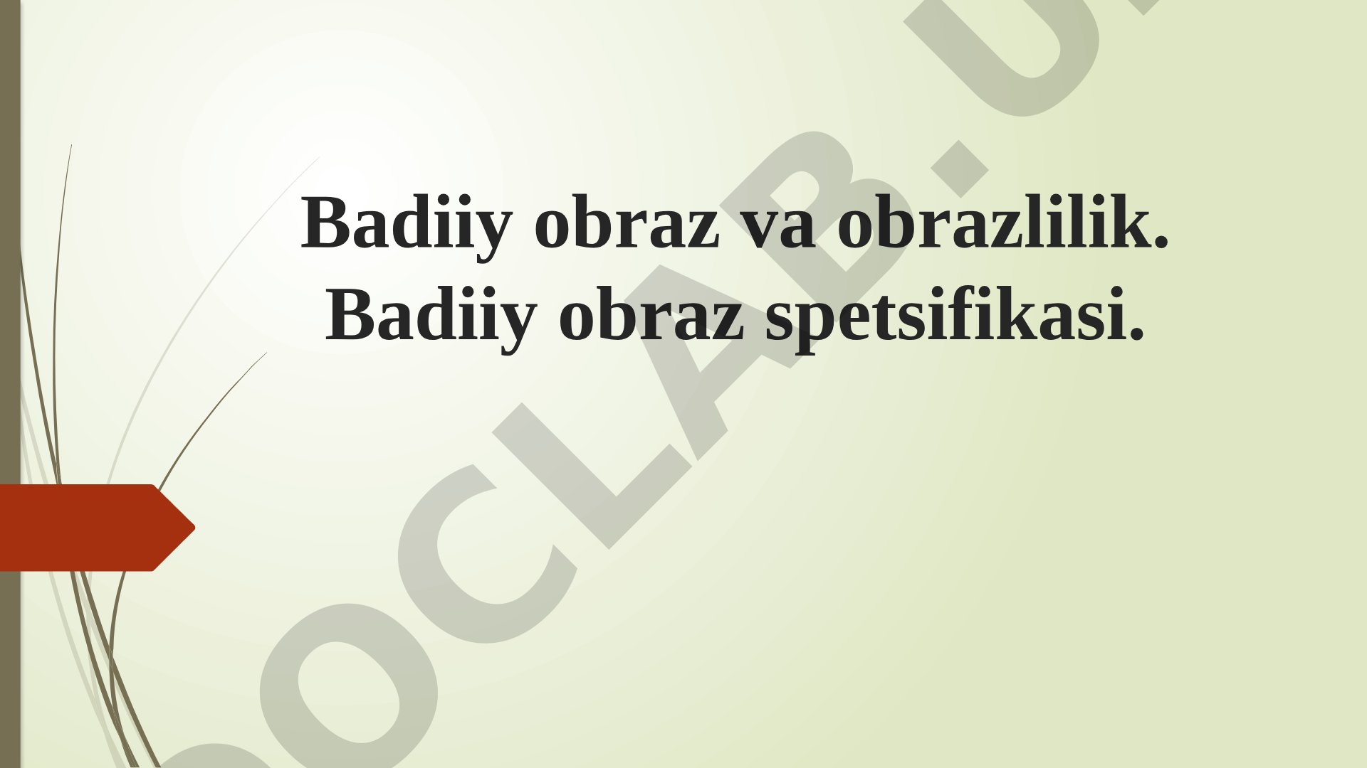 Badiiy obraz va obrazlilik