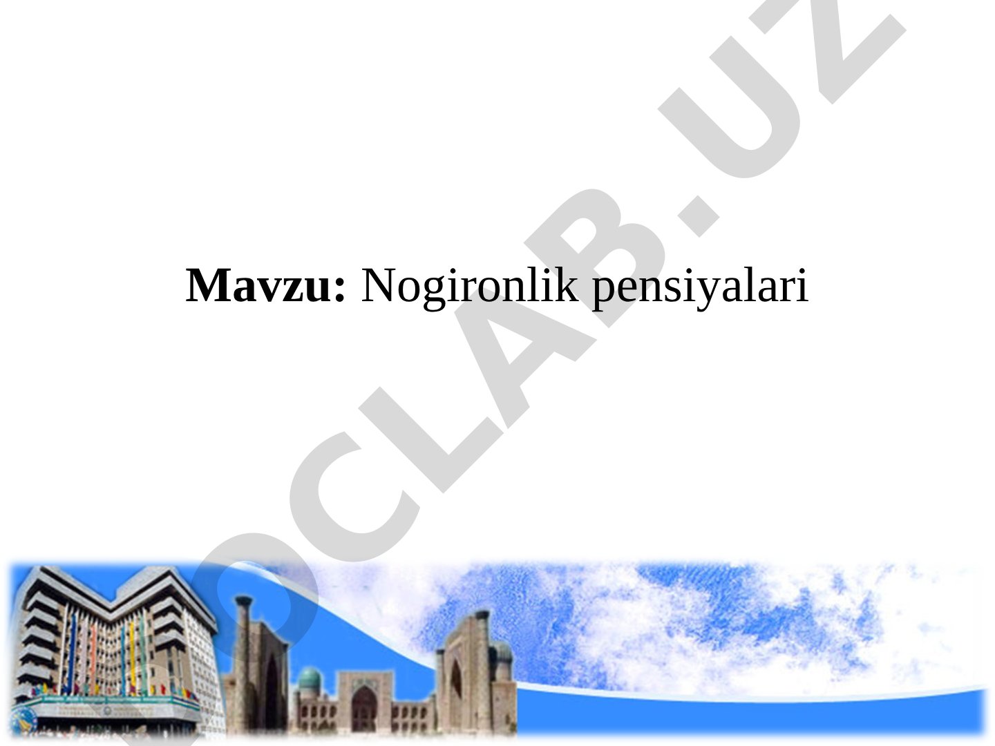 Nogironlik pensiyalari