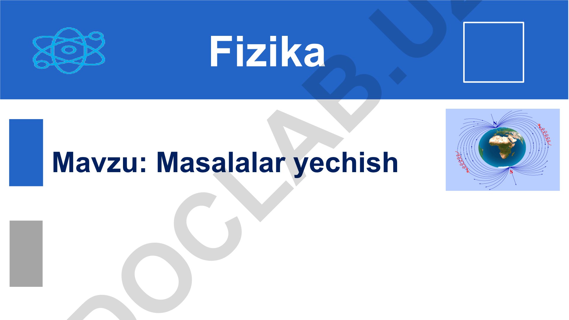 Fizika Elektromagnit induksiya hodisasi masalalar yechish