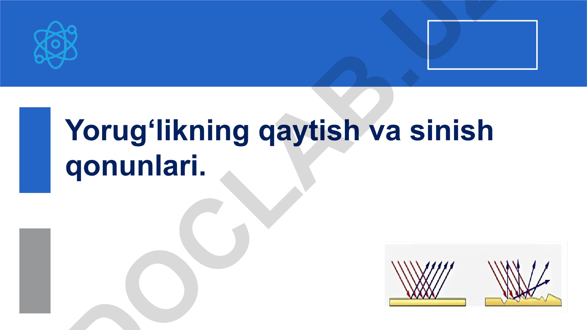 Yorug‘likning qaytish va sinish qonunlari