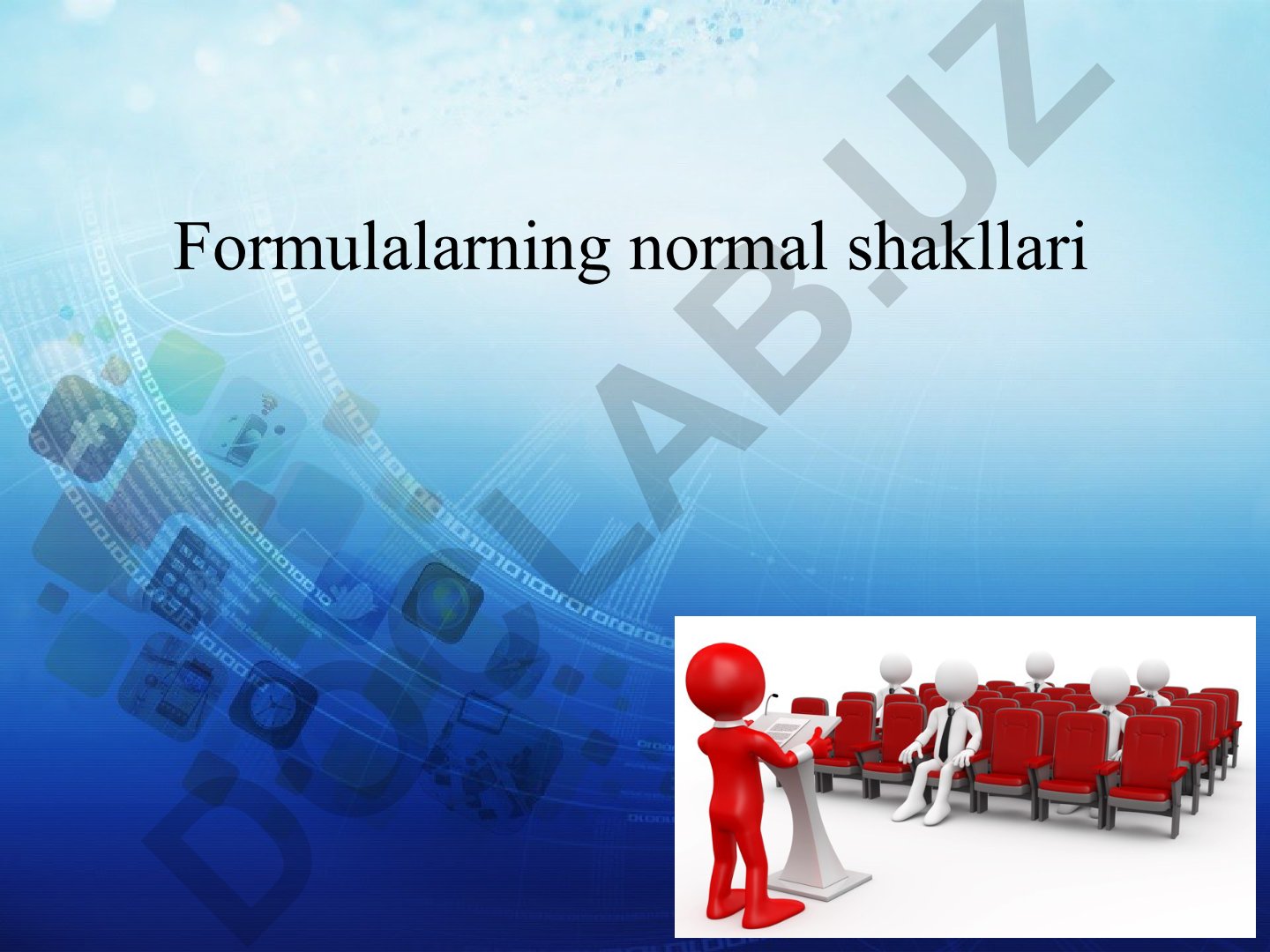 Formulalarning normal shakllari va kompyuter tarixi