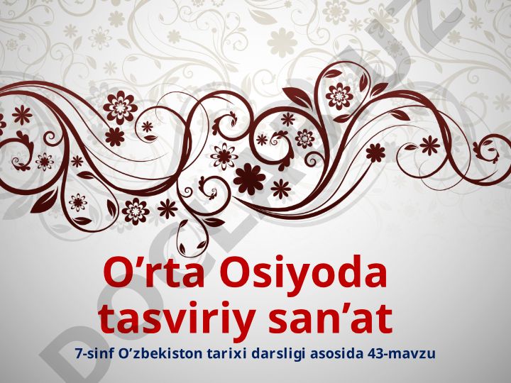 XV asrda O'rta Osiyoda kitobat san'ati va xattotlik