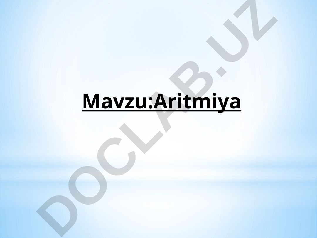 Aritmiya – yurak urishi ritmini buzilishi