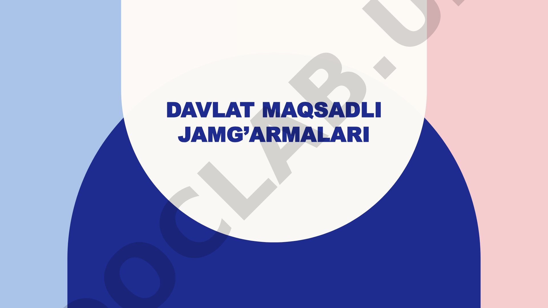 Davlat maqsadli jamg'armalari