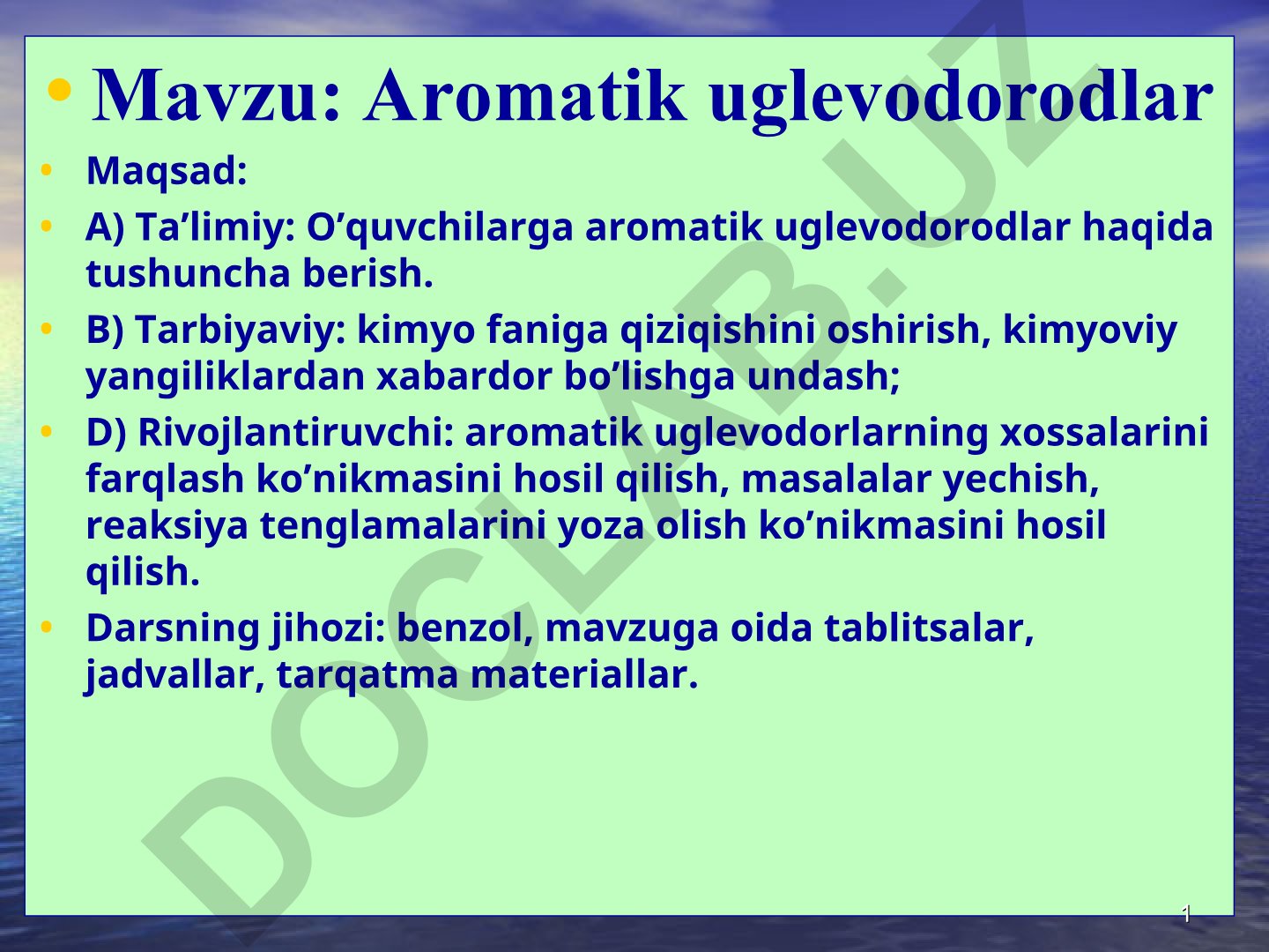 Aromatik uglevodorodlar