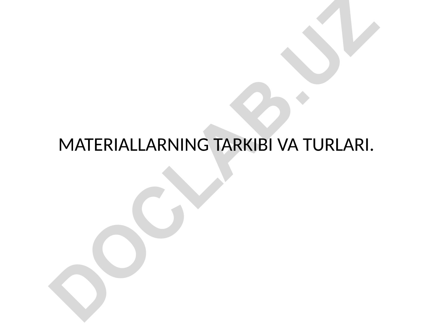 Materialshunoslik va mashina detallari materiallarini tanlash