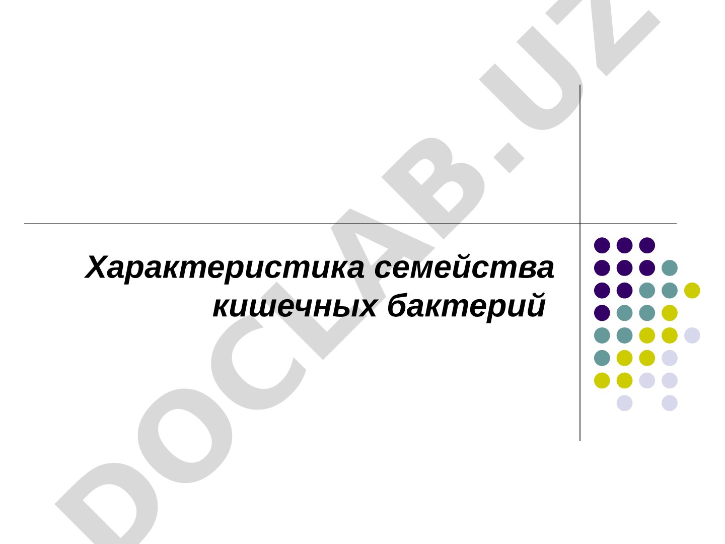 Характеристика семейства кишечных бактерий Enterobacteriaceae