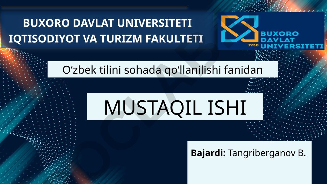 Sohaviy ma'lumot-axborot hujjatlari va tarjimai hol tavsifnoma yozish