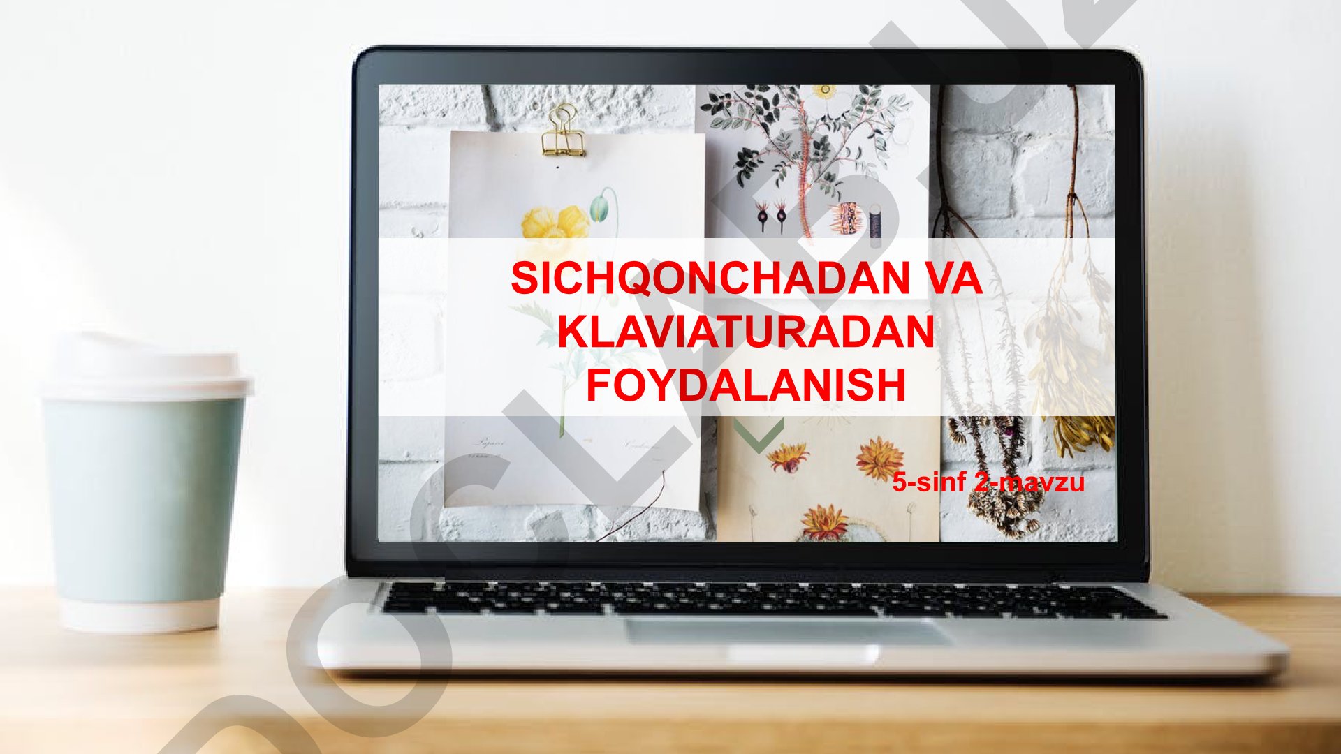 Sichqoncha va klaviatura bilan ishlash