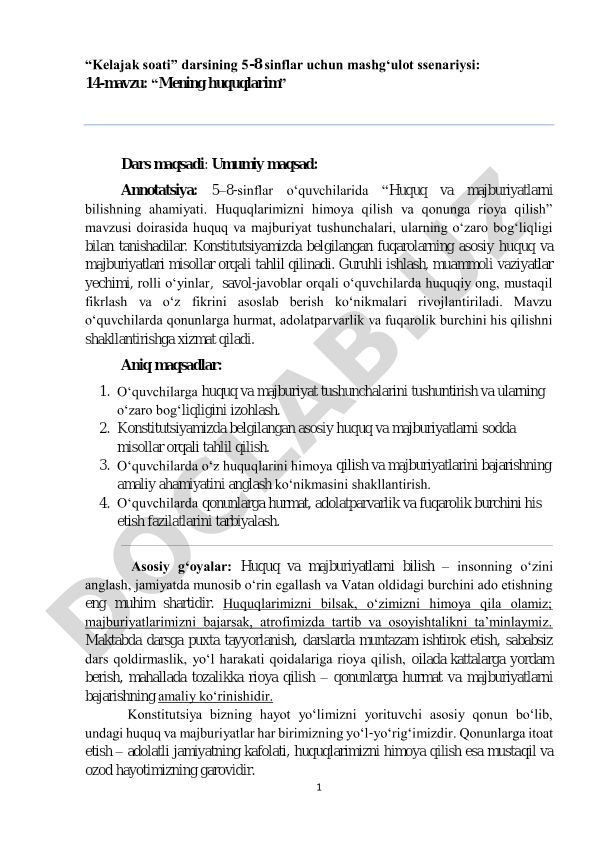 Mening huquqlarim