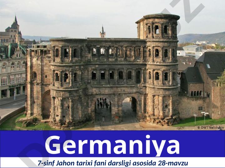 Germaniya mamlakat xo'jaligi va siyosiy taraqqiyoti XII asrdan boshlab