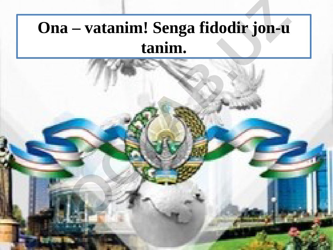 Bo‘lim yuzasidan takrorlash O‘tgan mavzuni mustahkamlash