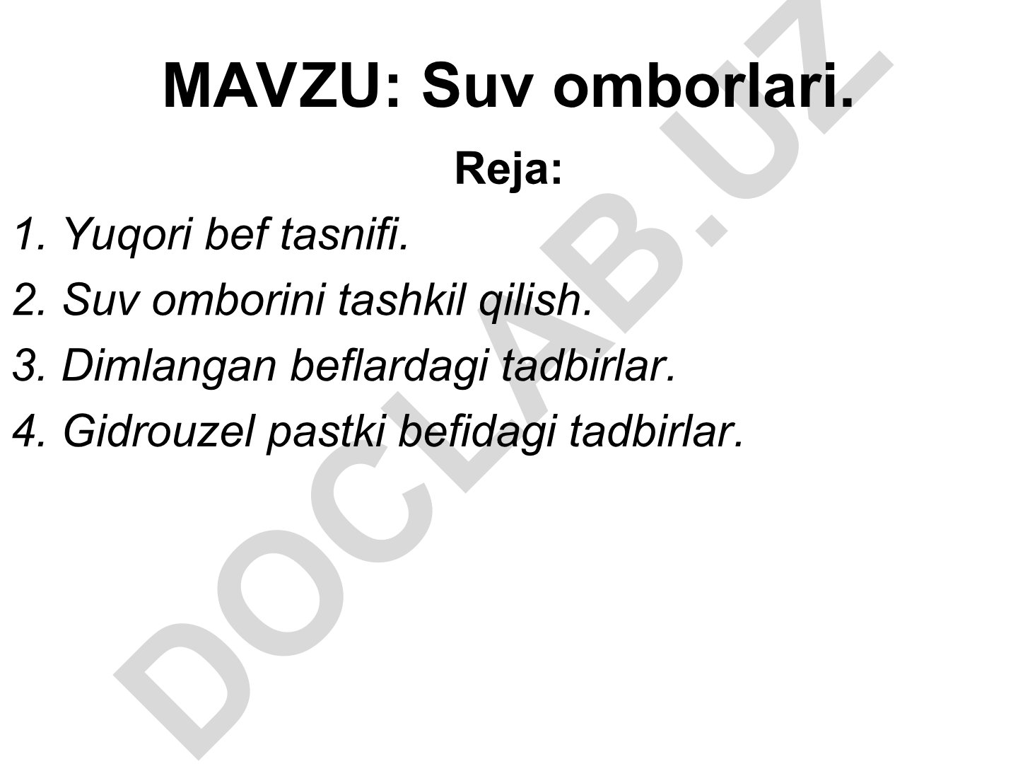 Suv omborlari