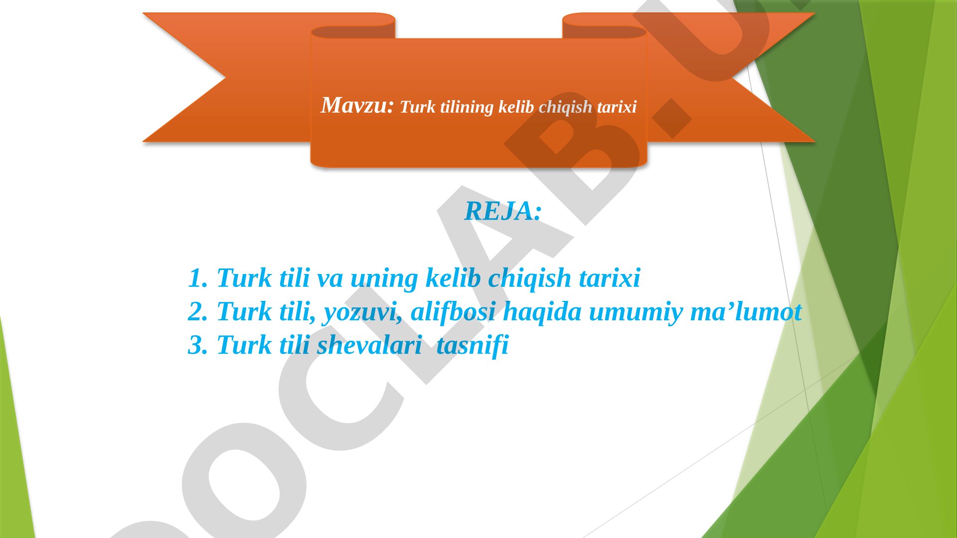Turk tilining kelib chiqish tarixi