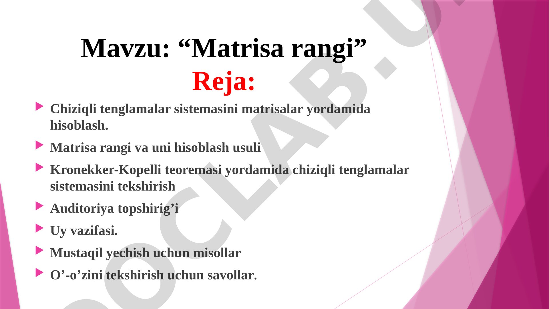 Matrisa rangi