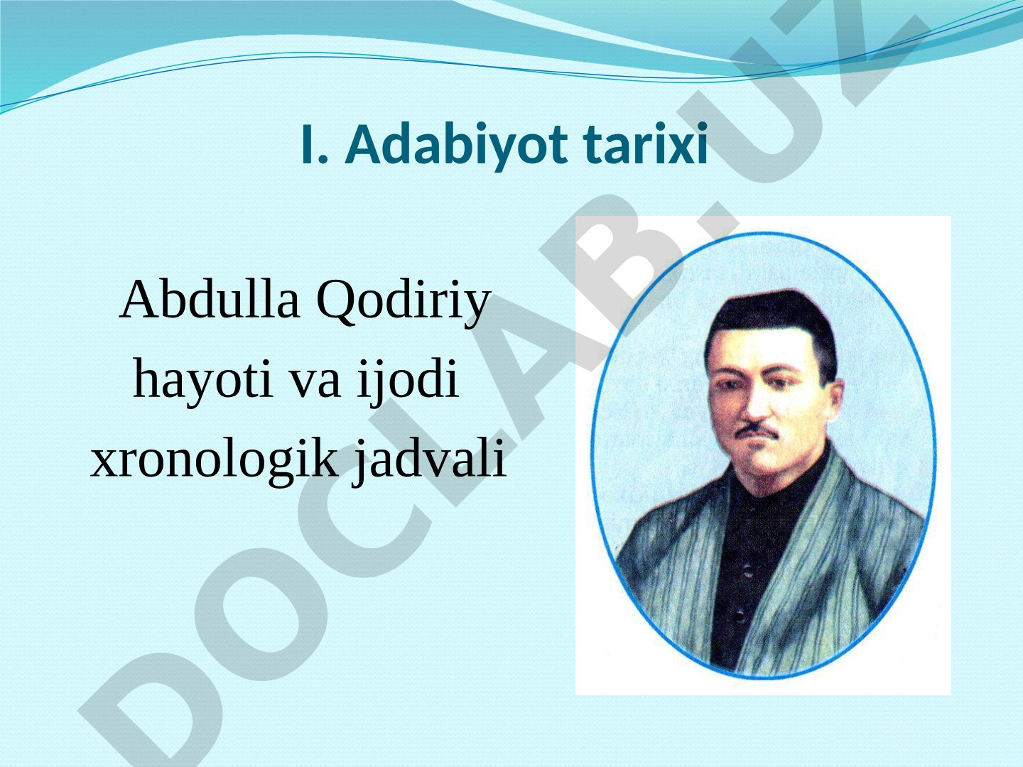 Abdulla Qodiriy hayoti va 'O'tkan kunlar' romani tahlili