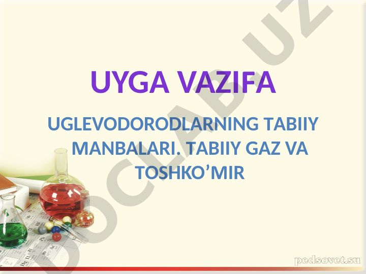 Uglevodorodlarning tabiiy manbalari: tabiiy gaz va toshko'mir