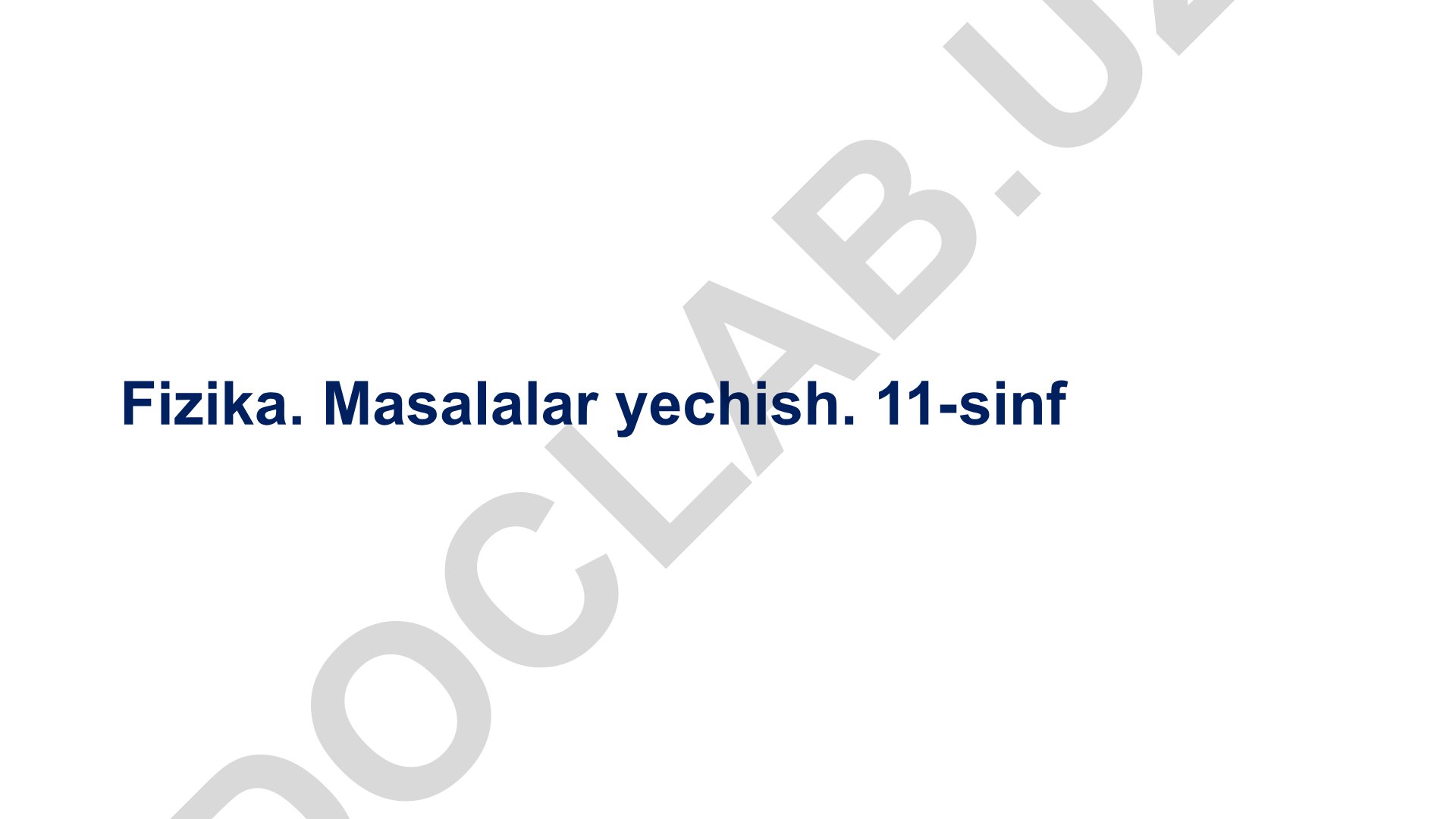 Fizika 11-sinf testlari: atom fizikasi va tajribalar
