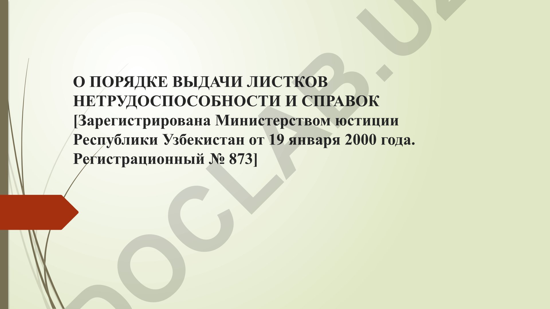 Порядок выдачи листков нетрудоспособности и справок