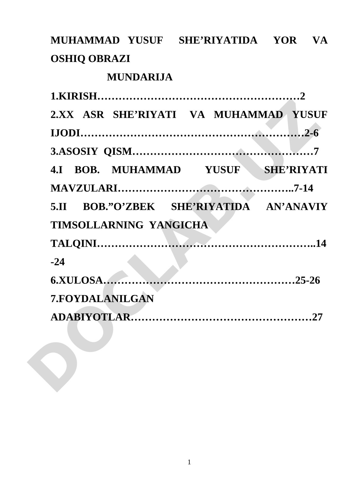 Muhammad Yusuf she'riyatida yor va oshiq obrazi
