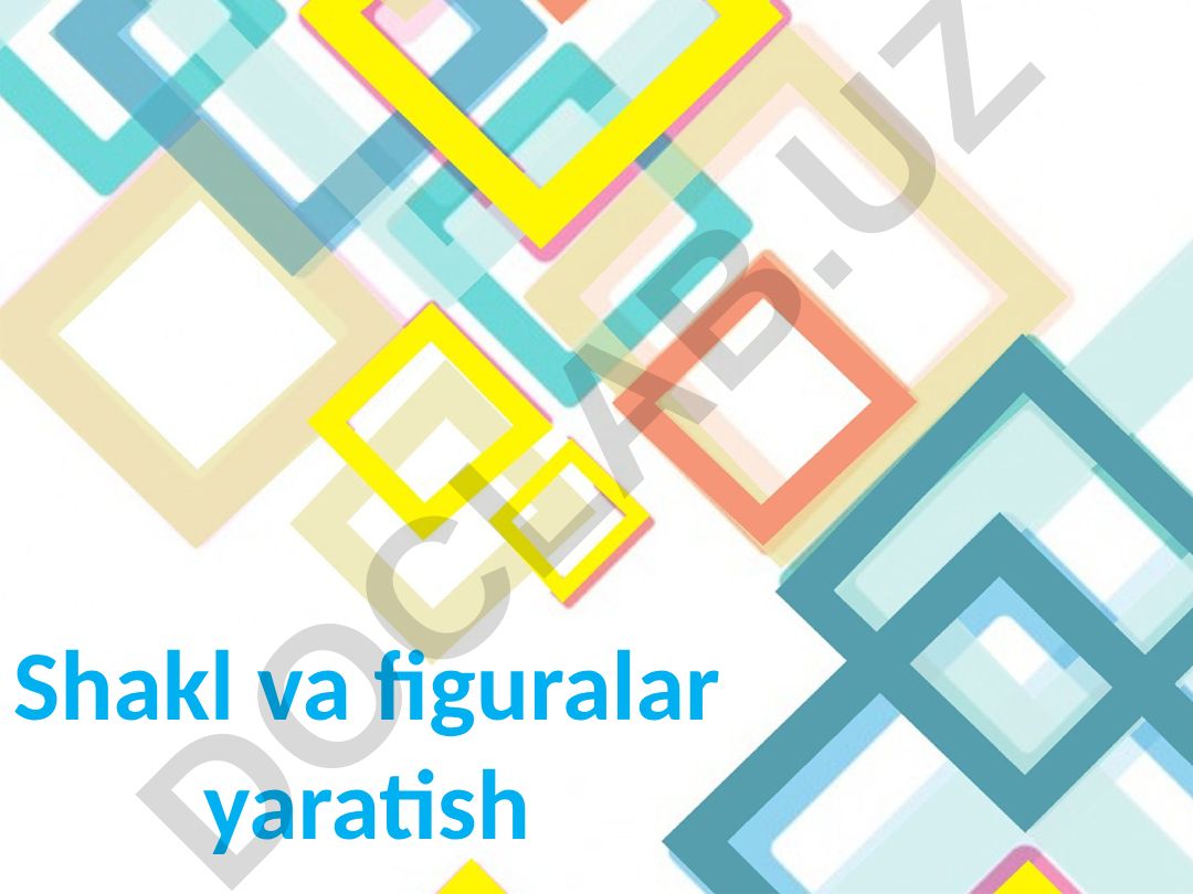 SmartART va figuralar bilan ishlash