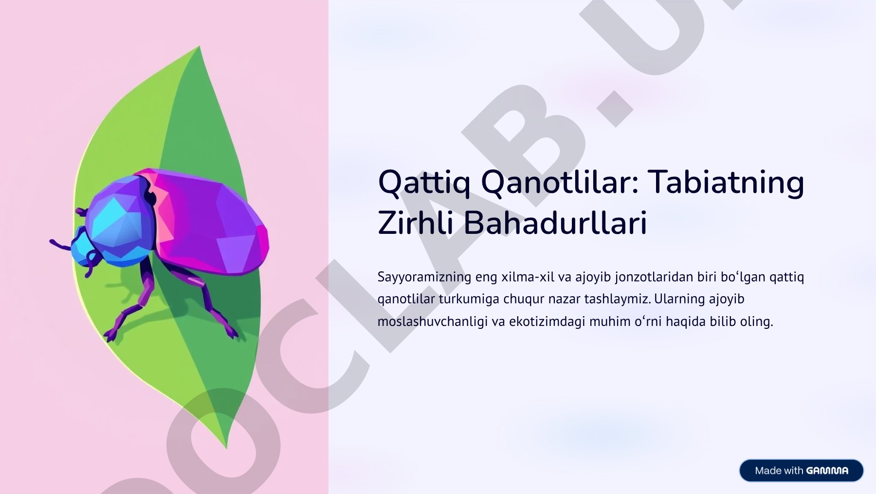 Qattiq Qanotlilar: Tabiatning Zirhli Bahadurllari