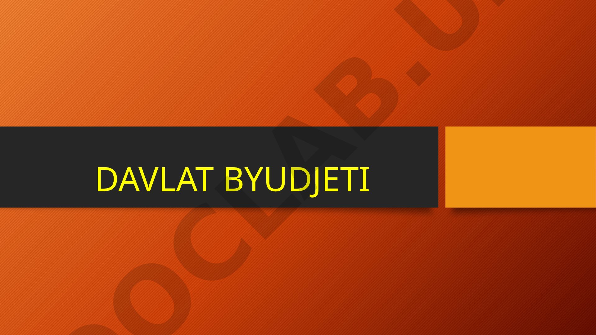 Davlat budjeti reja