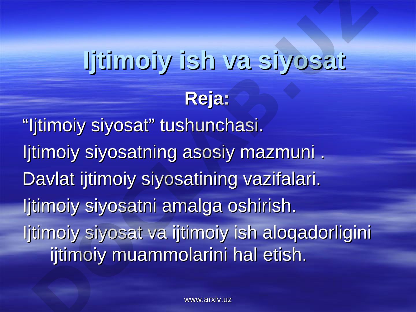 Ijtimoiy ish va siyosat