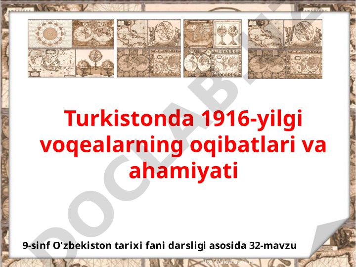 Turkistonda 1916-yilgi voqealarning oqibatlari va ahamiyati